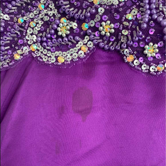Purple Rhinestone Dress - Picture 2 of 7